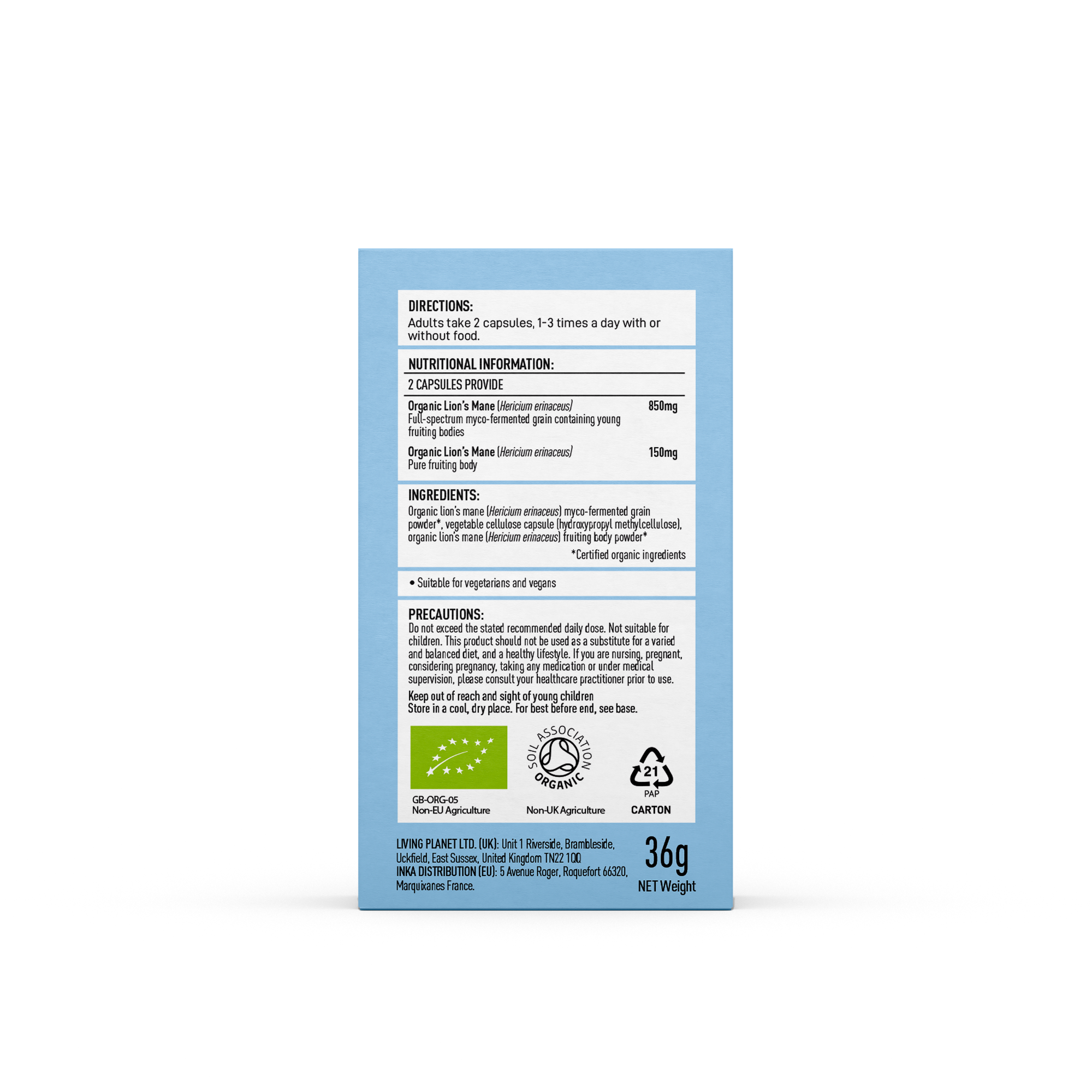 Organic Lion's Mane Focus