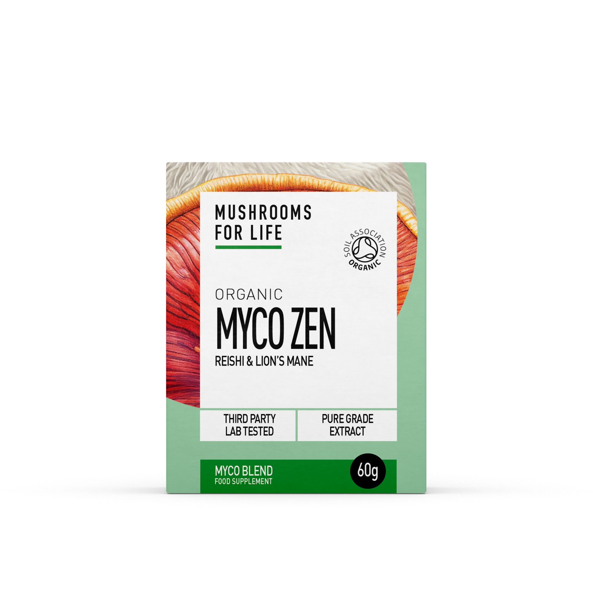 Organic Myco Zen Extract Powder 60g - Mushrooms For Life